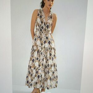 Maeve Snake-Printed Maxi Dress *NWOT